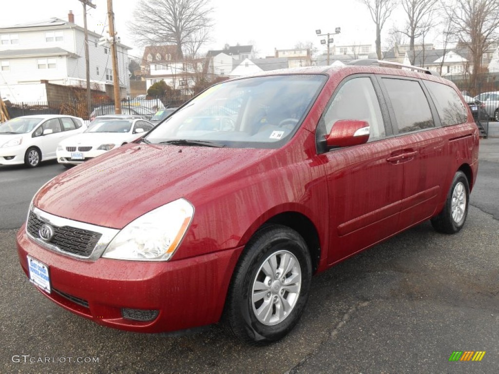 2011 Sedona LX - Claret Red / Gray photo #3