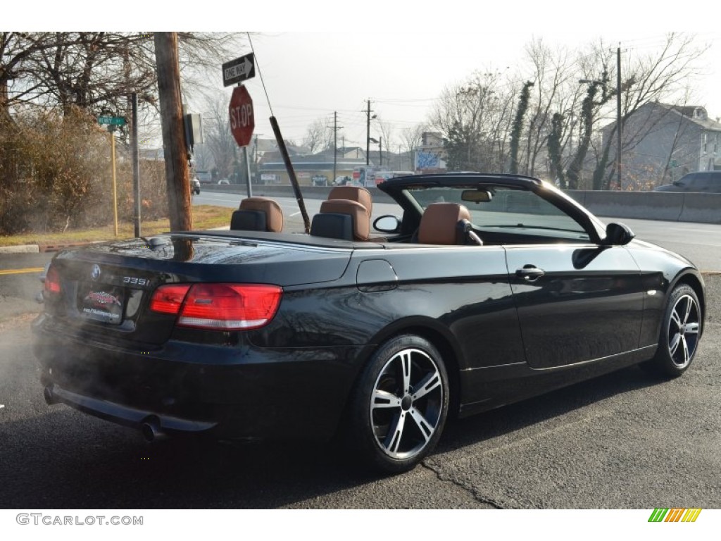 2007 3 Series 335i Convertible - Black Sapphire Metallic / Saddle Brown/Black photo #5