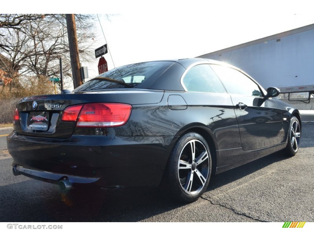 2007 3 Series 335i Convertible - Black Sapphire Metallic / Saddle Brown/Black photo #18