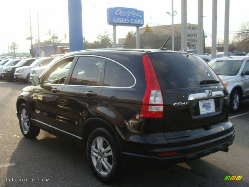 2011 CR-V EX-L 4WD - Crystal Black Pearl / Black photo #6