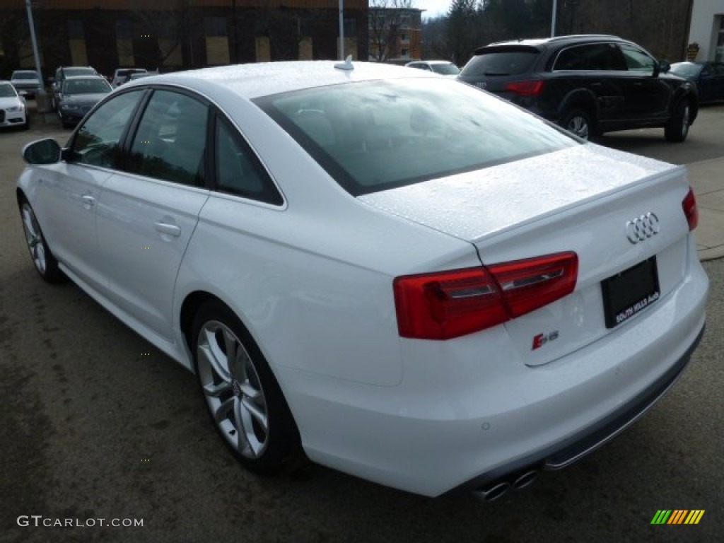 2014 S6 Prestige quattro Sedan - Ibis White / Lunar Silver w/Sport Stitched Diamond photo #2