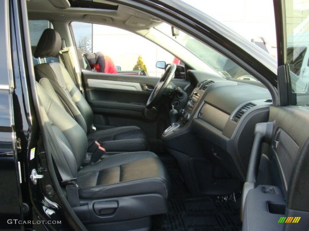 2011 CR-V EX-L 4WD - Crystal Black Pearl / Black photo #9