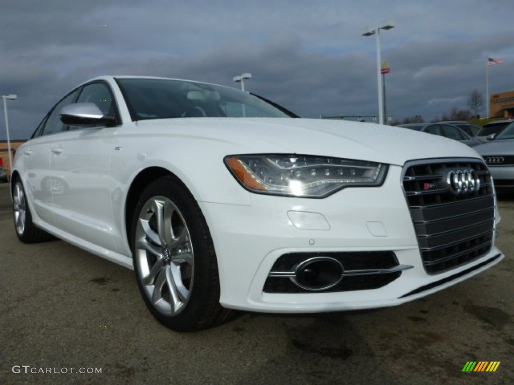 Ibis White 2014 Audi S6 Prestige quattro Sedan Exterior Photo #89722621