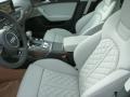 2014 Audi S6 Lunar Silver w/Sport Stitched Diamond Interior Front Seat Photo
