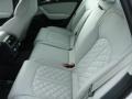 2014 Audi S6 Lunar Silver w/Sport Stitched Diamond Interior Rear Seat Photo