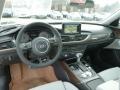 Lunar Silver w/Sport Stitched Diamond 2014 Audi S6 Prestige quattro Sedan Interior Color