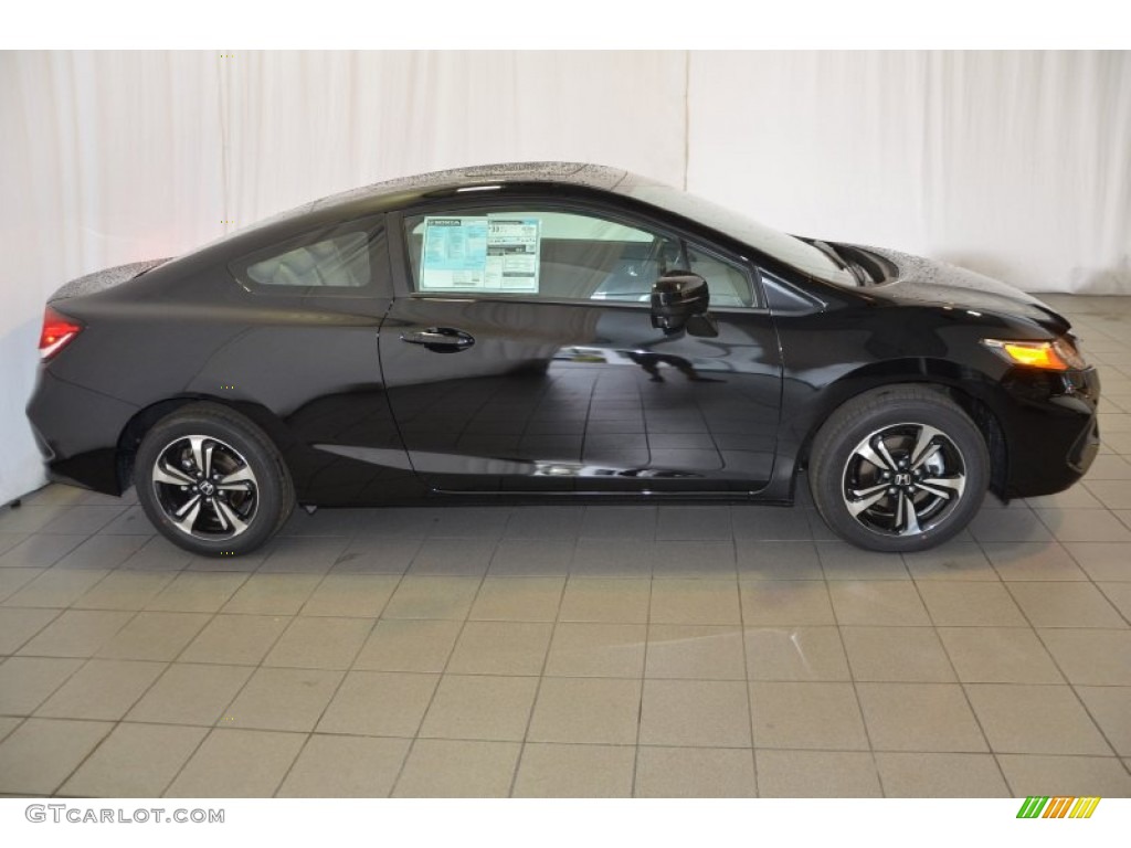 Crystal Black Pearl 2014 Honda Civic EX Coupe Exterior Photo #89724508