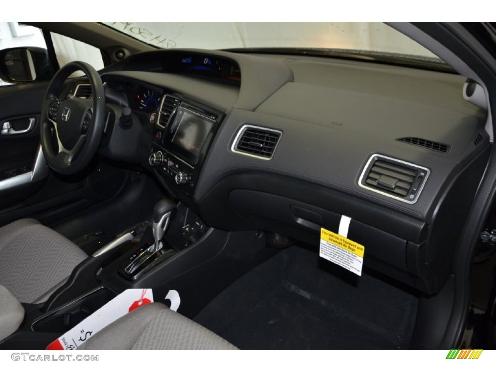 2014 Honda Civic EX Coupe Gray Dashboard Photo #89725066