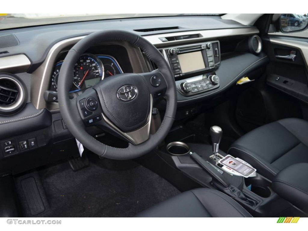Black Interior 2014 Toyota RAV4 Limited Photo #89725673