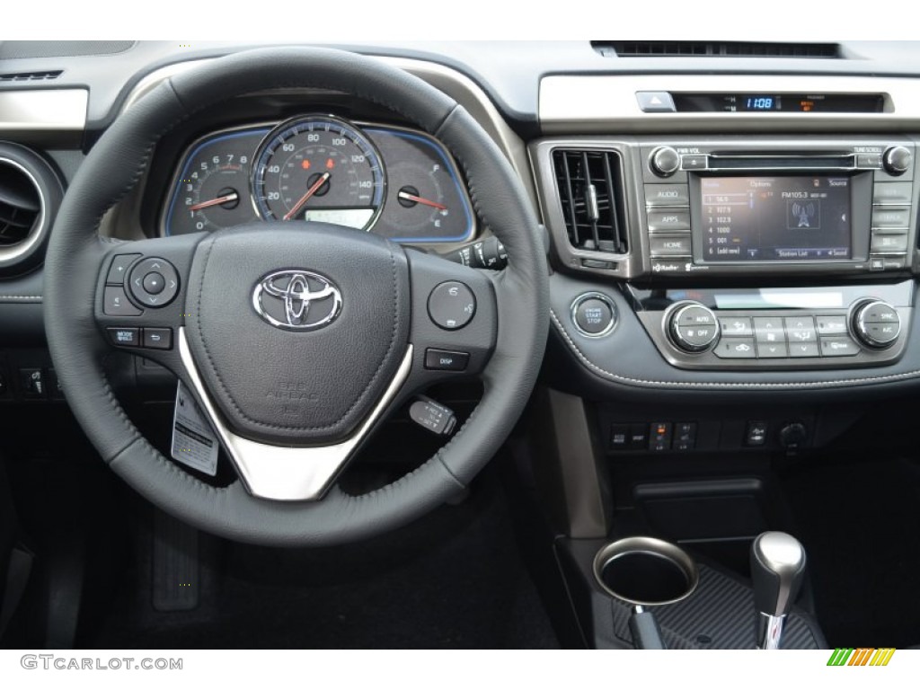2014 Toyota RAV4 Limited Black Dashboard Photo #89725801