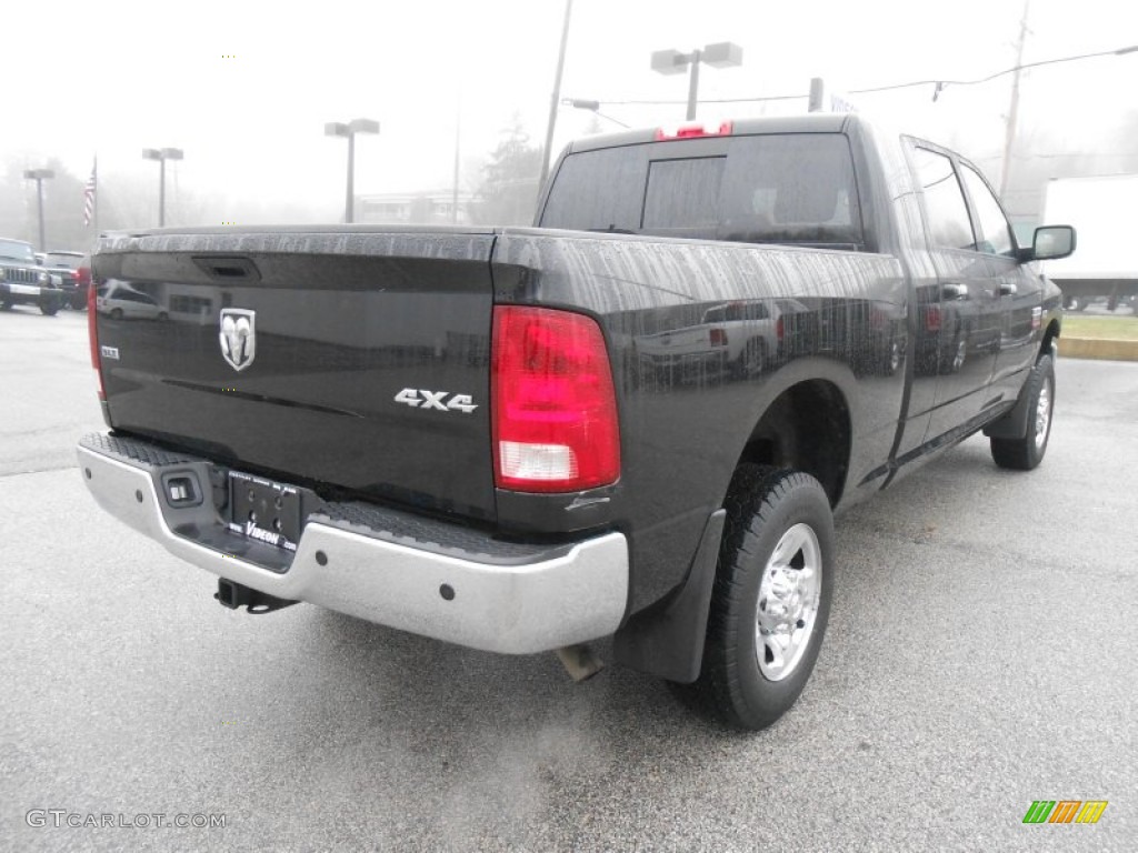 2011 Ram 2500 HD SLT Mega Cab 4x4 - Brilliant Black Crystal Pearl / Dark Slate/Medium Graystone photo #5