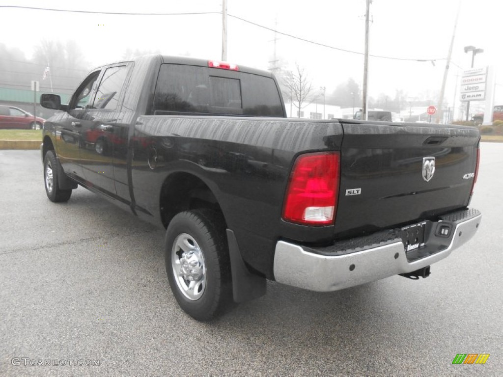 2011 Ram 2500 HD SLT Mega Cab 4x4 - Brilliant Black Crystal Pearl / Dark Slate/Medium Graystone photo #7