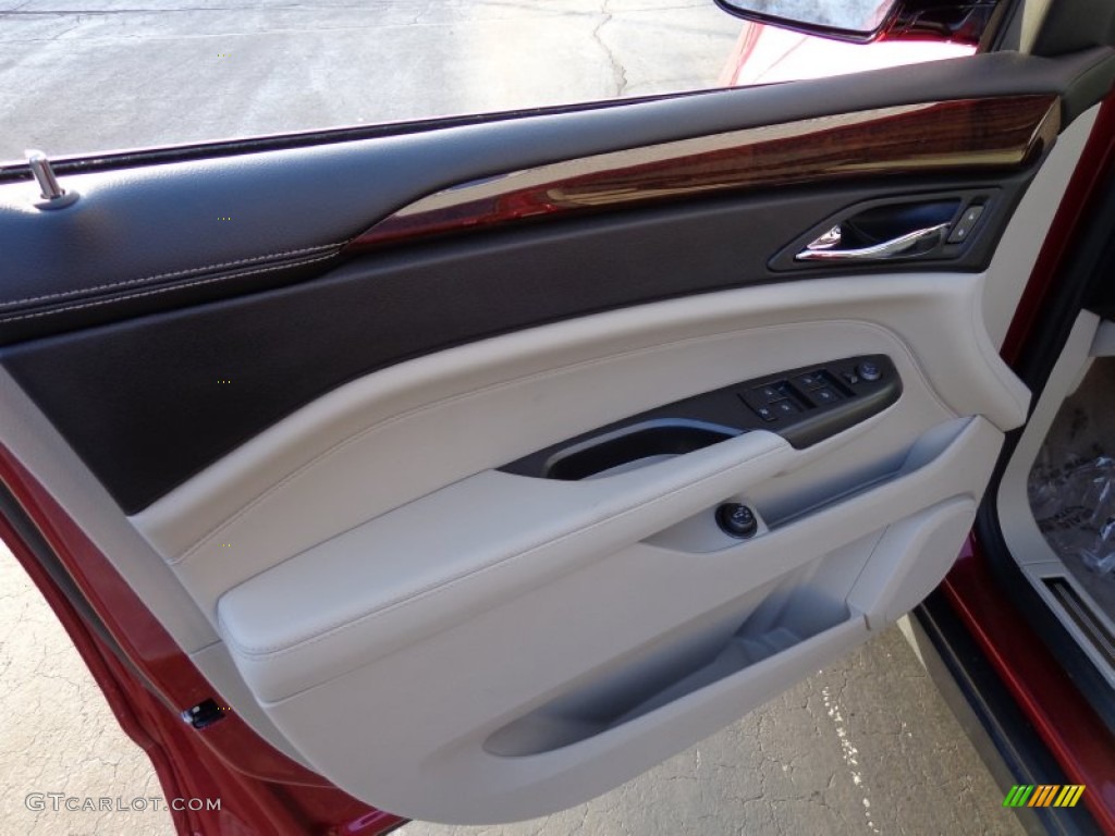 2012 Cadillac SRX Luxury AWD Shale/Ebony Door Panel Photo #89727022