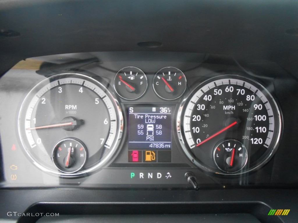 2011 Dodge Ram 2500 HD SLT Mega Cab 4x4 Gauges Photo #89727394