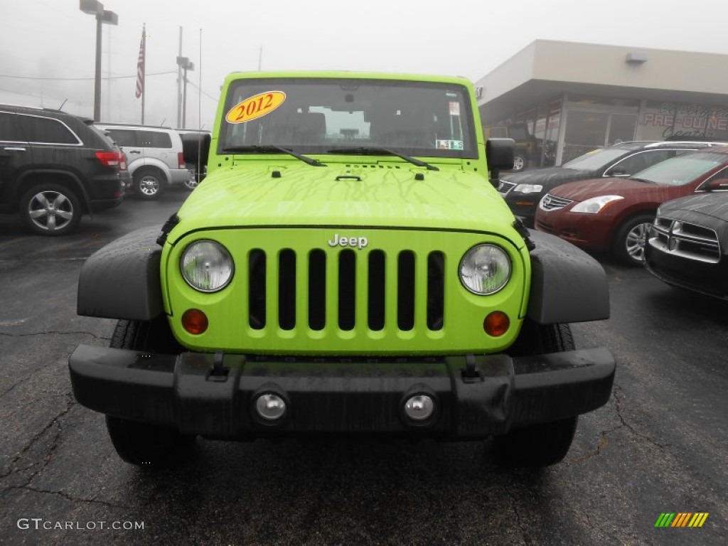 2012 Wrangler Sport 4x4 - Gecko Green / Black photo #2