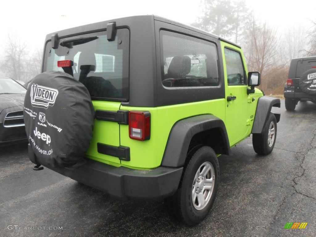 2012 Wrangler Sport 4x4 - Gecko Green / Black photo #7
