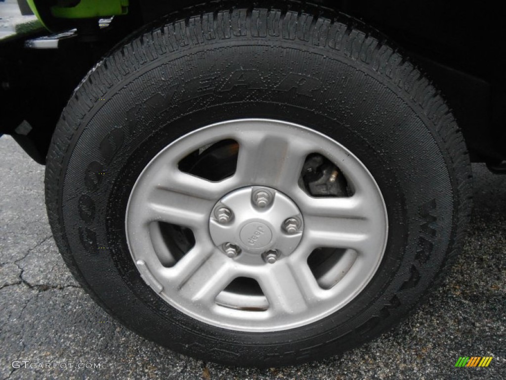 2012 Wrangler Sport 4x4 - Gecko Green / Black photo #17