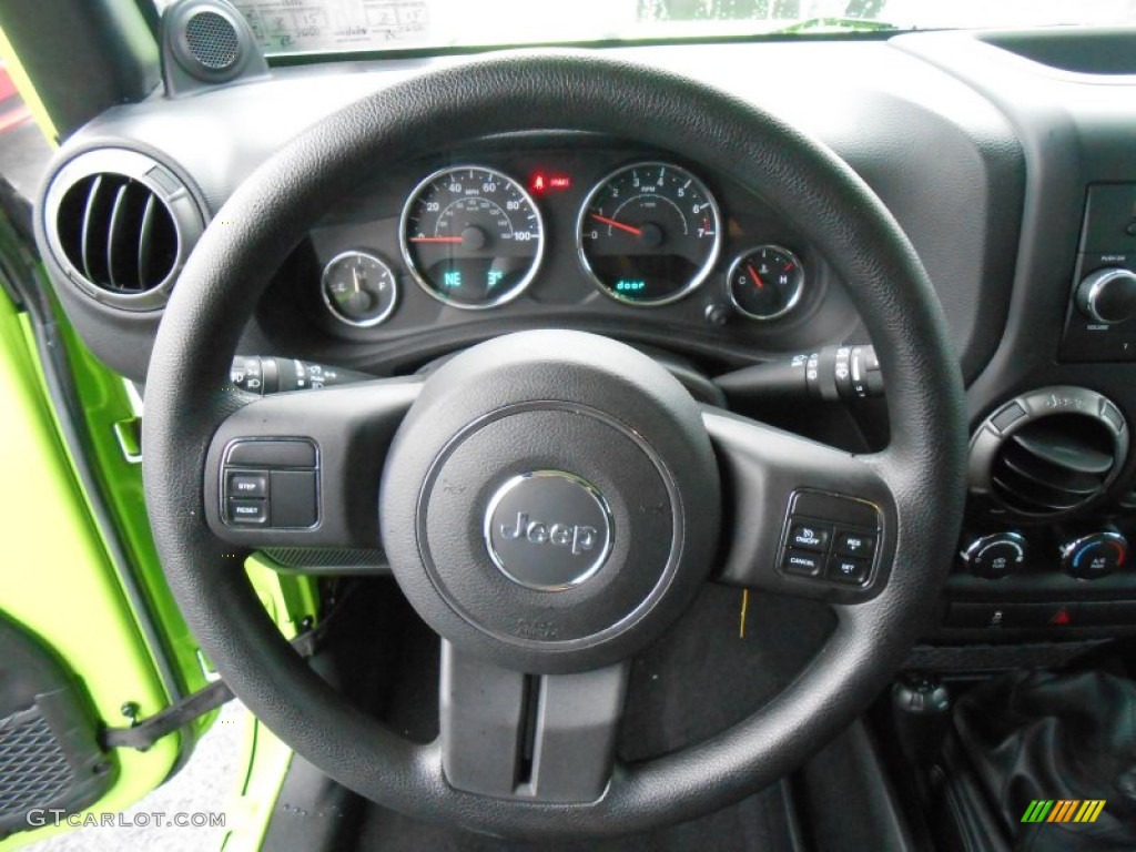 2012 Wrangler Sport 4x4 - Gecko Green / Black photo #21