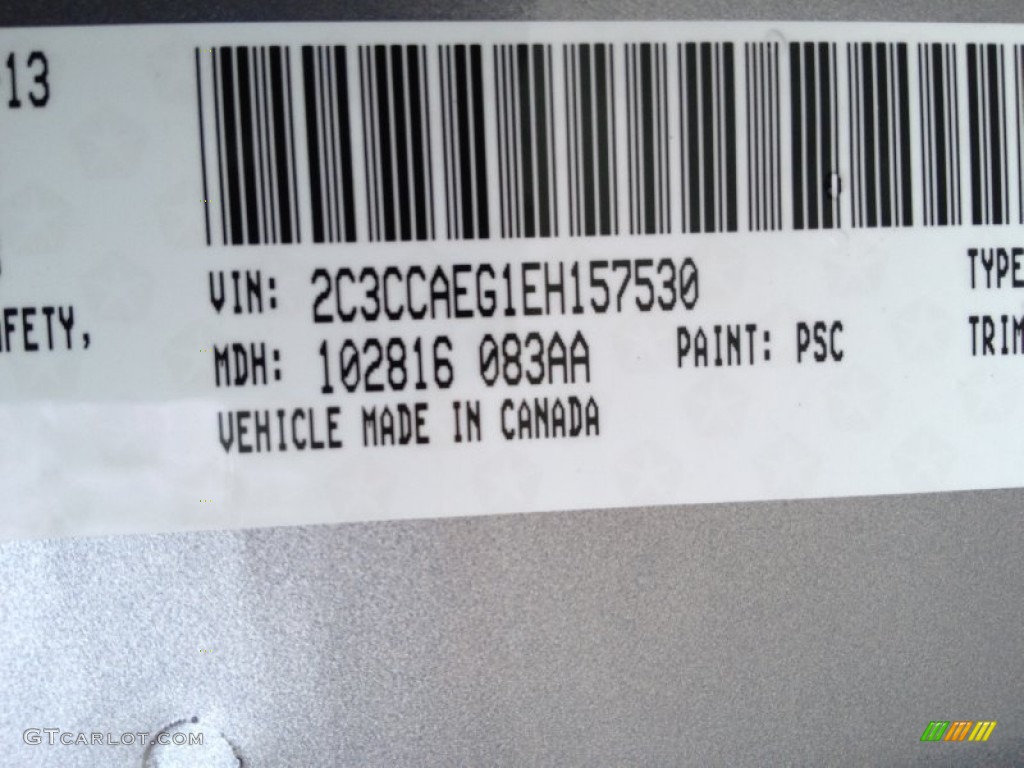 2014 300 Color Code PSC for Billet Silver Metallic Photo #89728795