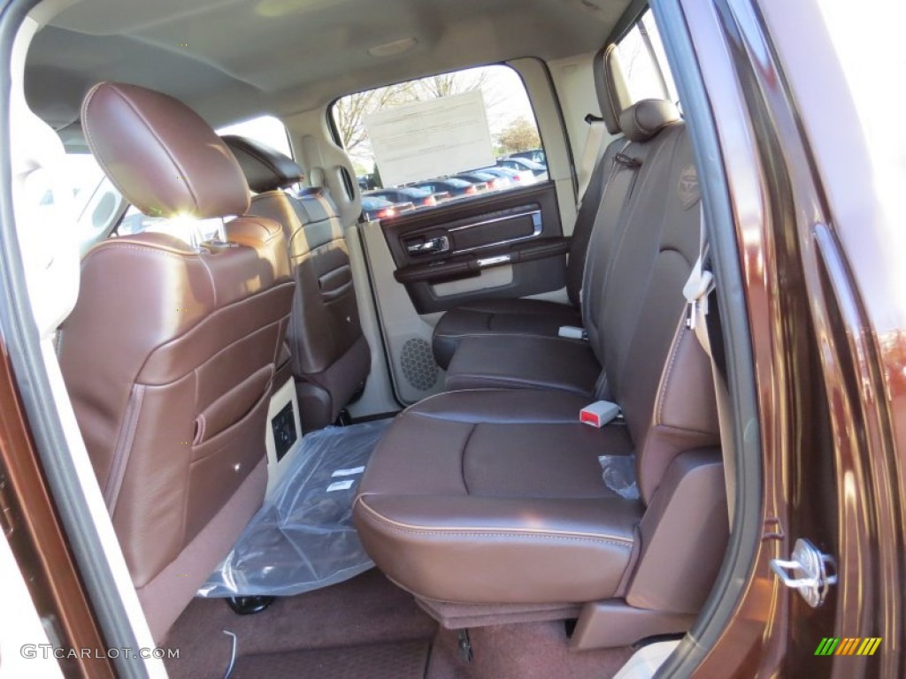 Longhorn Canyon Brown/Light Frost Interior 2014 Ram 1500 Laramie Longhorn Crew Cab Photo #89729278
