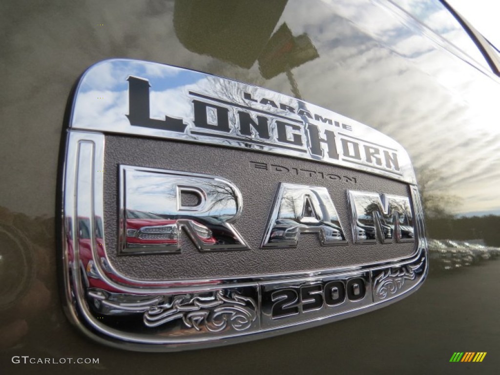 2014 2500 Laramie Longhorn Crew Cab 4x4 - Prairie Pearl Coat / Canyon Brown/Light Frost Beige photo #6