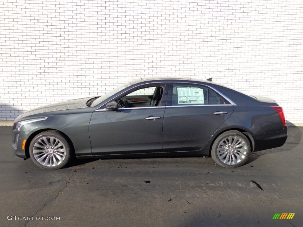 Phantom Gray Metallic 2014 Cadillac CTS Performance Sedan AWD Exterior Photo #89731285