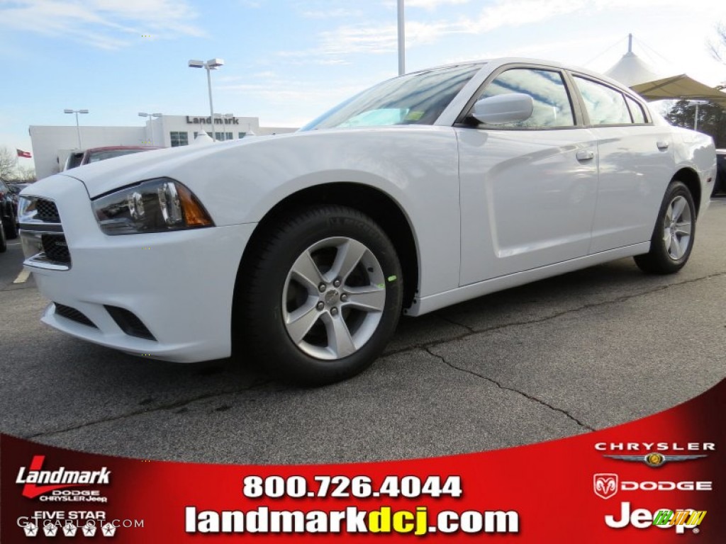 Bright White Dodge Charger