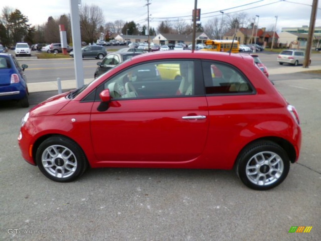 Rosso (Red) 2012 Fiat 500 Pop Exterior Photo #89732578