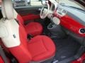 Tessuto Rosso/Avorio (Red/Ivory) 2012 Fiat 500 Pop Interior Color