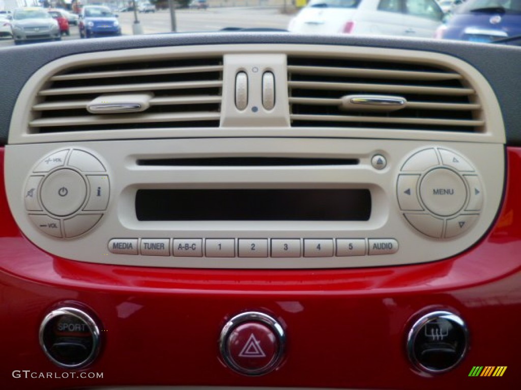 2012 Fiat 500 Pop Audio System Photo #89732902