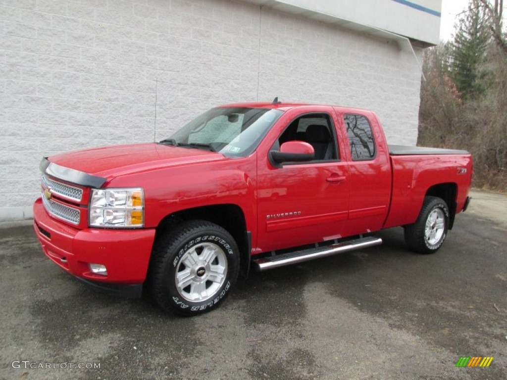 Victory Red 2013 Chevrolet Silverado 1500 LT Extended Cab 4x4 Exterior Photo #89733163