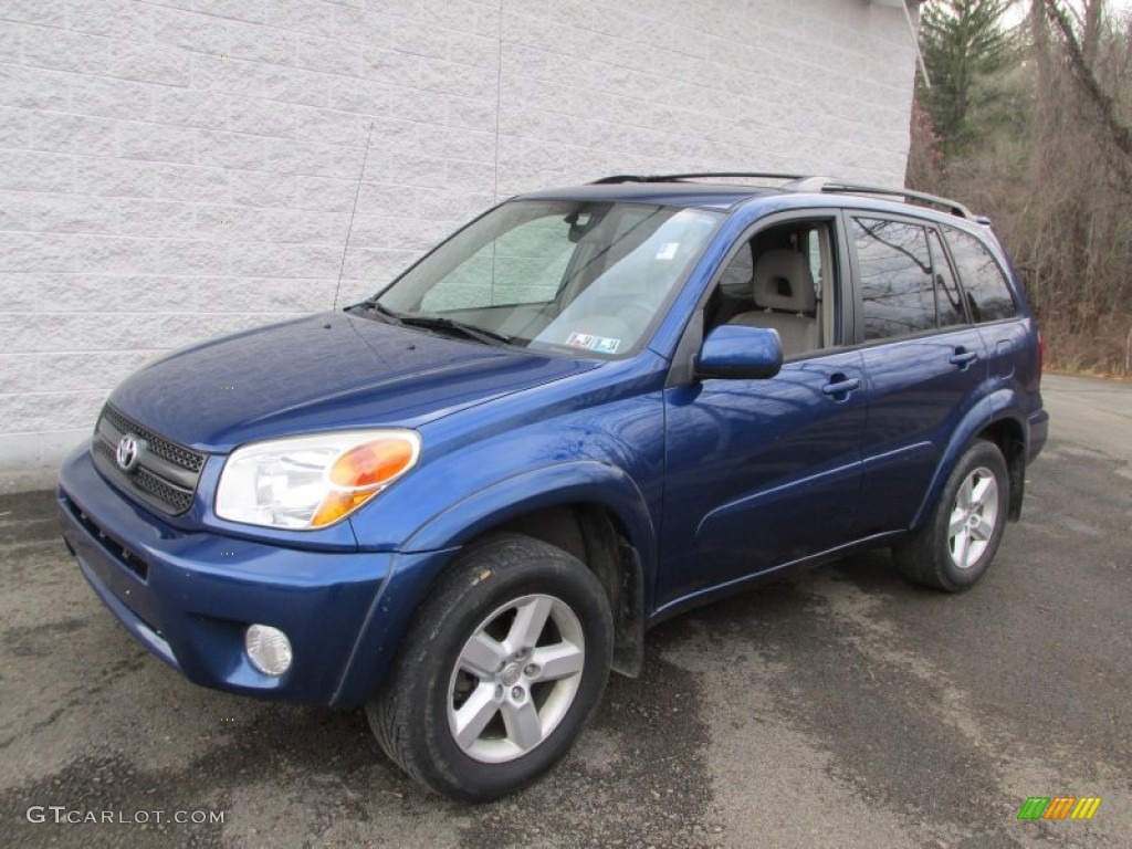 2004 RAV4 4WD - Spectra Blue Mica / Taupe photo #1