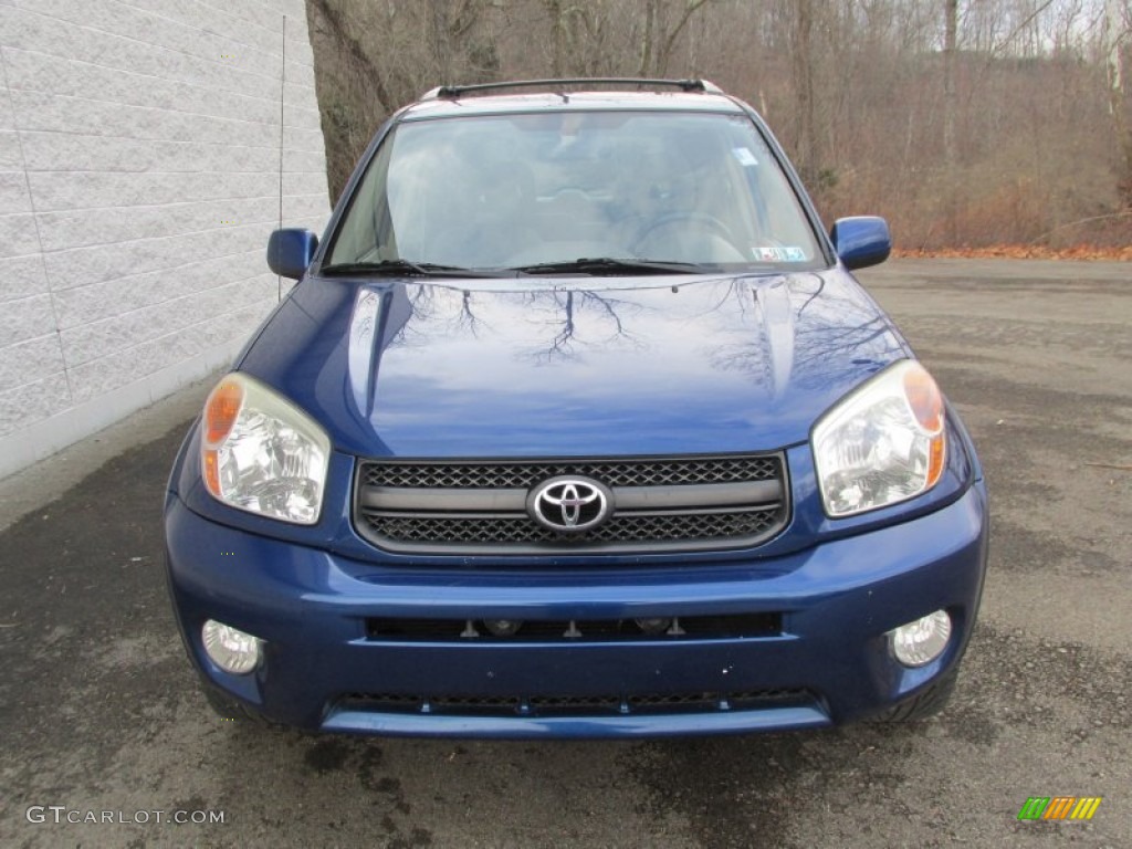 2004 RAV4 4WD - Spectra Blue Mica / Taupe photo #9
