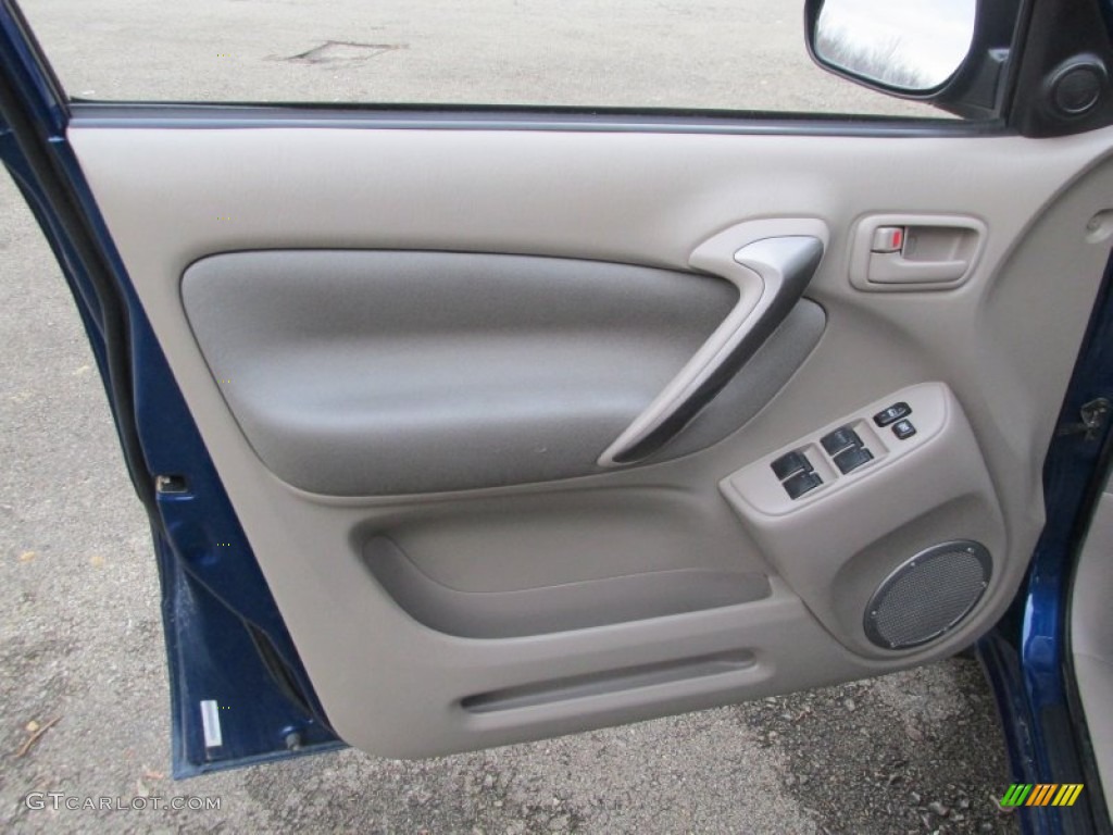 2004 Toyota RAV4 4WD Taupe Door Panel Photo #89734837