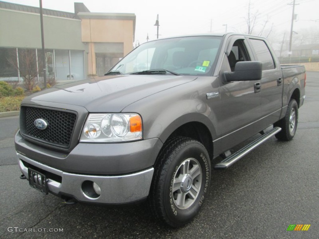 2006 F150 XLT SuperCrew 4x4 - Dark Shadow Grey Metallic / Medium/Dark Flint photo #2