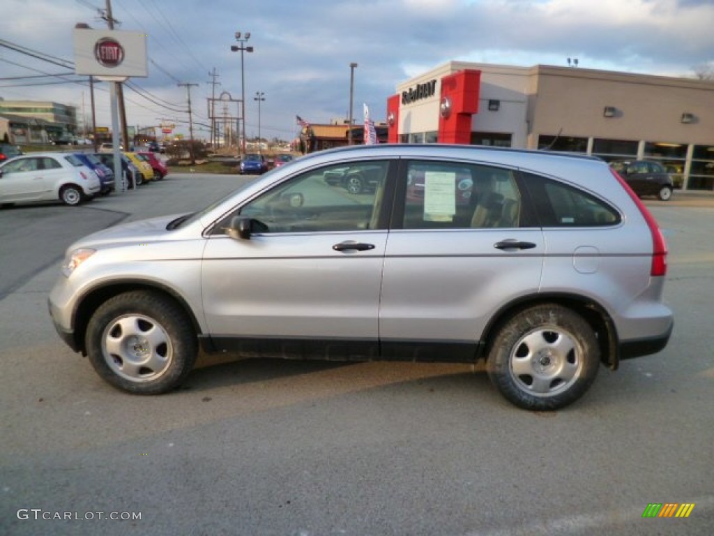 2009 CR-V LX 4WD - Alabaster Silver Metallic / Gray photo #4