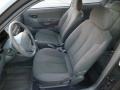 2002 Hyundai Accent Gray Interior Front Seat Photo