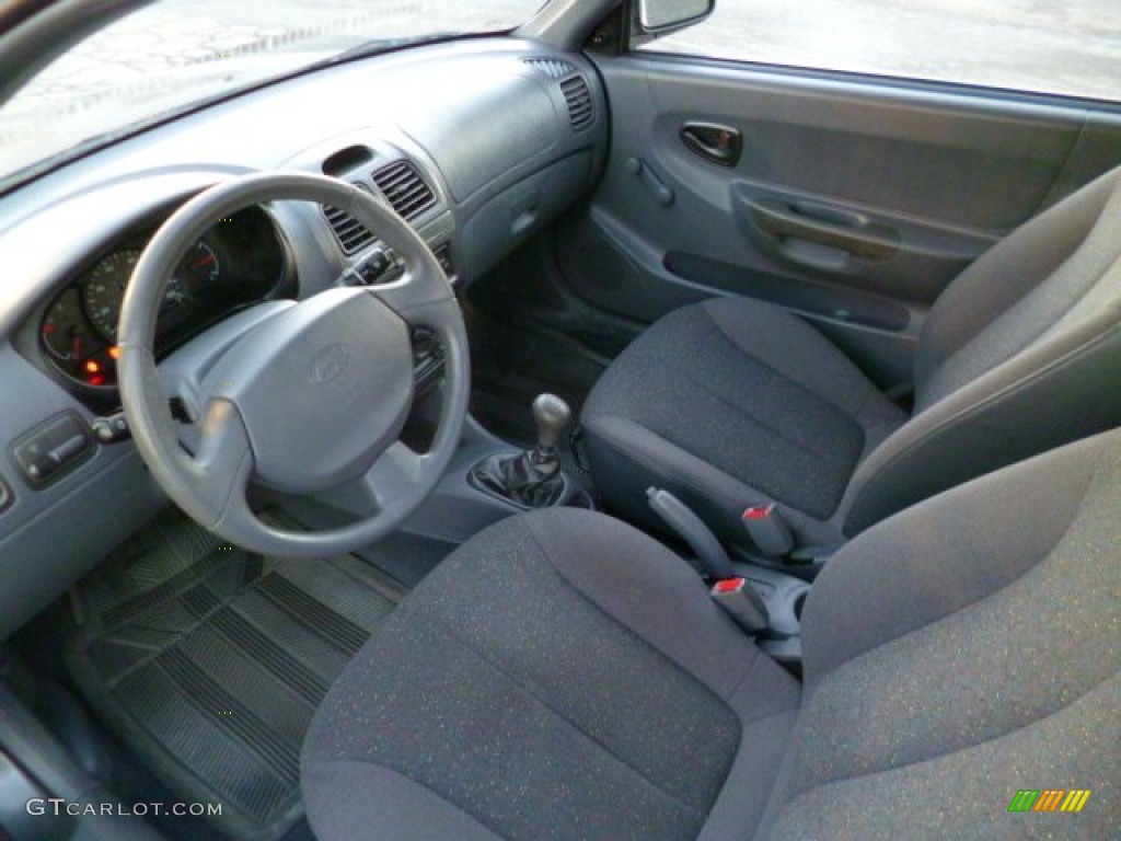 2002 Hyundai Accent L Coupe Interior Color Photos