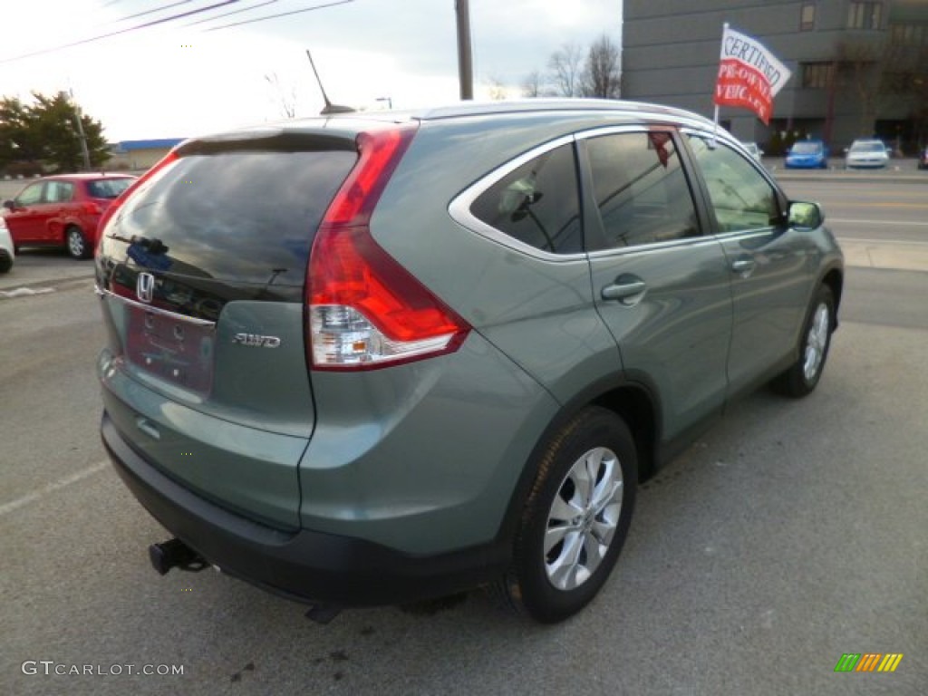 2012 CR-V EX-L 4WD - Opal Sage Metallic / Black photo #6