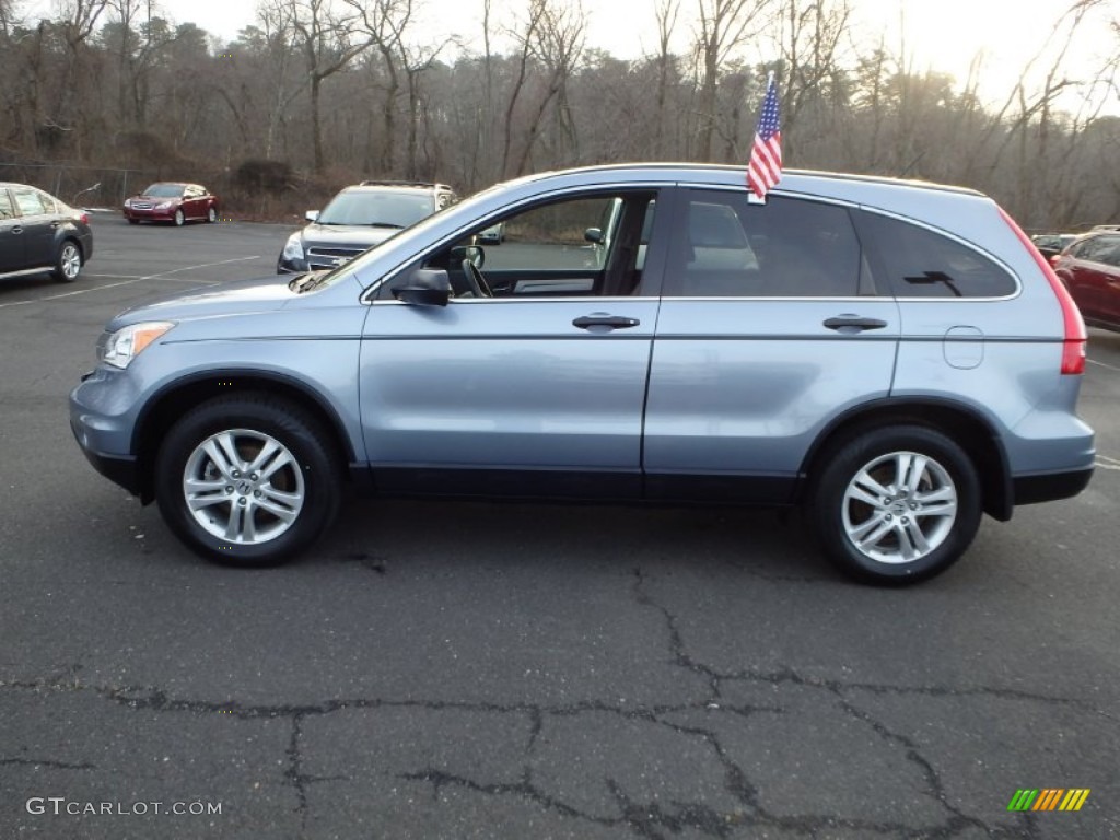 2011 CR-V EX 4WD - Glacier Blue Metallic / Gray photo #6