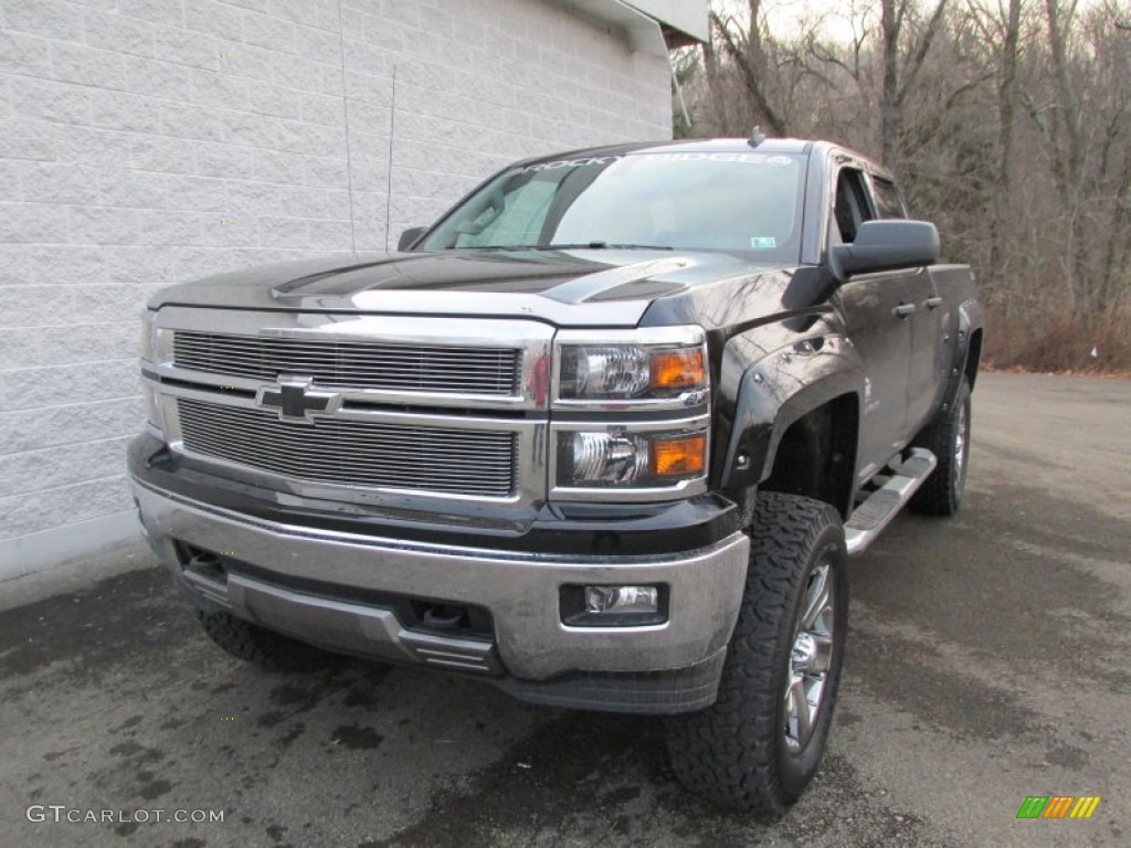 2014 Silverado 1500 LTZ Z71 Double Cab 4x4 - Black / Jet Black photo #10