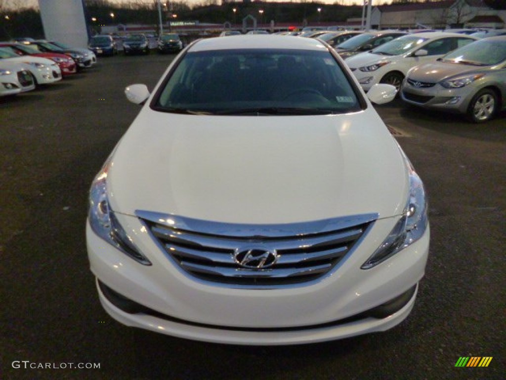 2014 Sonata SE 2.0T - Pearl White / Black photo #2