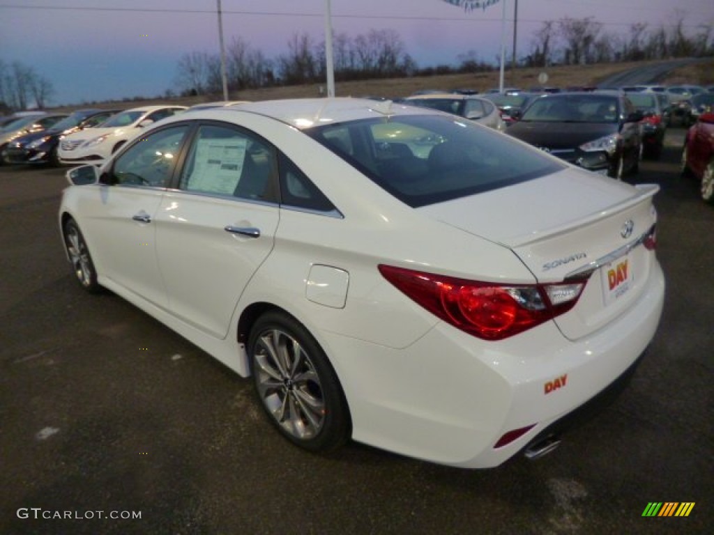 2014 Sonata SE 2.0T - Pearl White / Black photo #5
