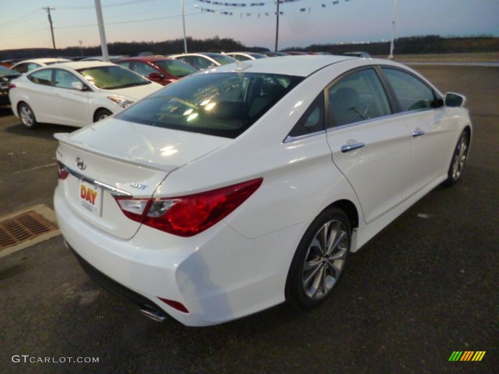 2014 Sonata SE 2.0T - Pearl White / Black photo #7
