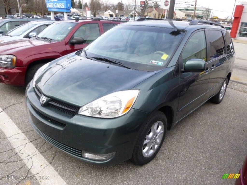 2005 Sienna XLE Limited AWD - Aspen Green Pearl / Taupe photo #3