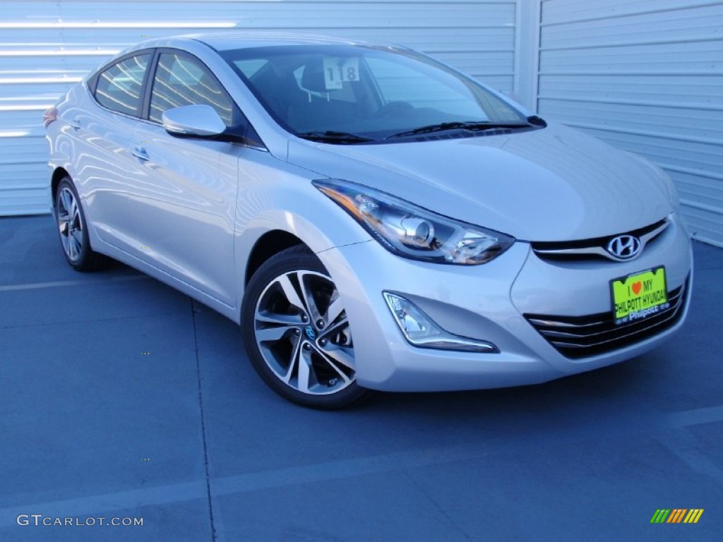 2014 Elantra Limited Sedan - Silver / Gray photo #1