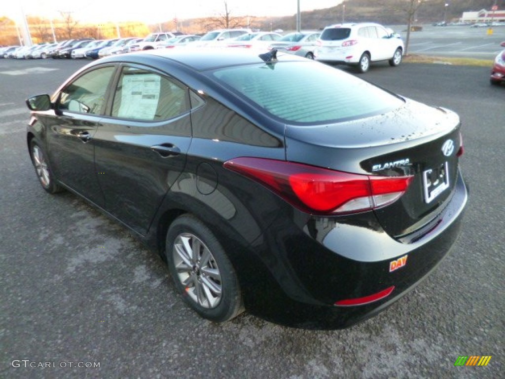 2014 Elantra SE Sedan - Black / Gray photo #5