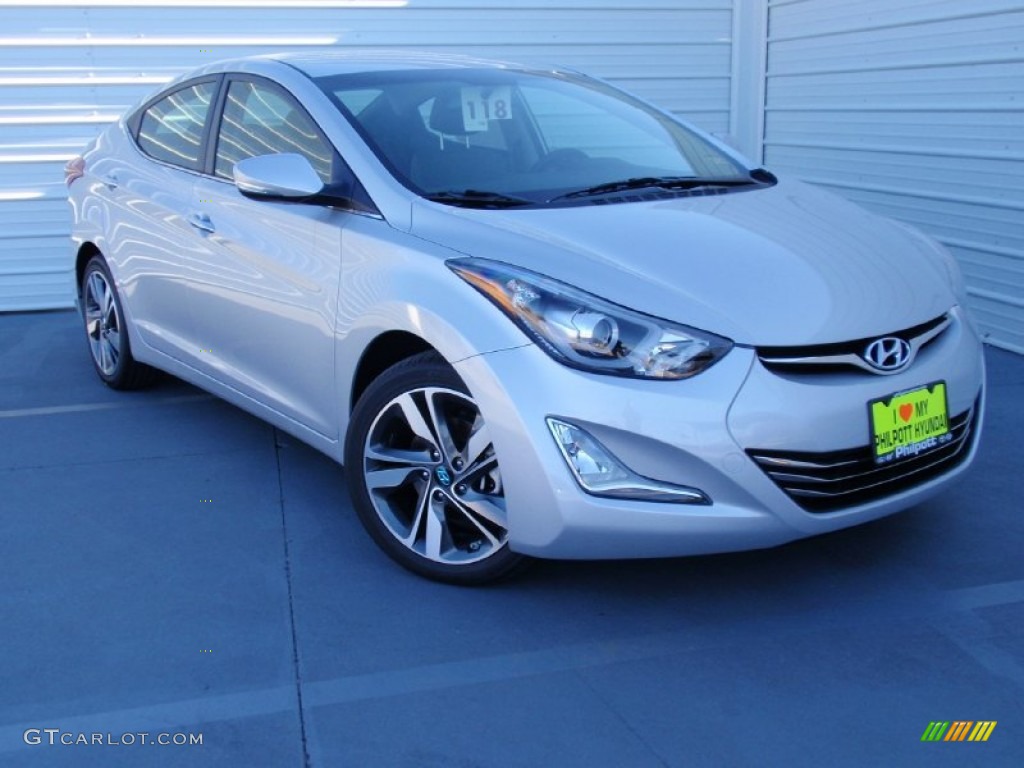 2014 Elantra Limited Sedan - Silver / Gray photo #2