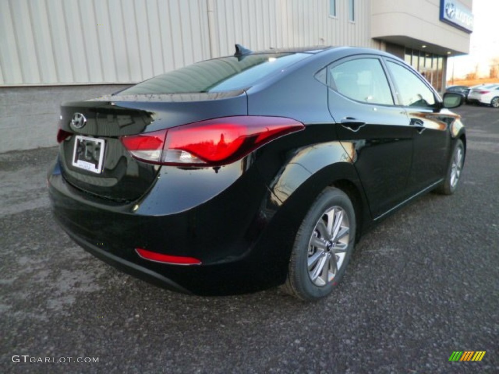 2014 Elantra SE Sedan - Black / Gray photo #7