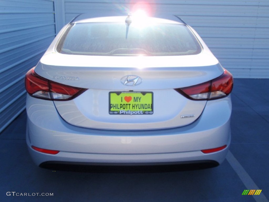 2014 Elantra Limited Sedan - Silver / Gray photo #5
